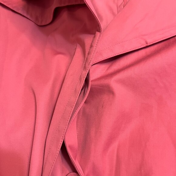 NWOT Talbots Women's Trench Coat Button Dark Pink Belted Size 10 - Picture 4 of 15